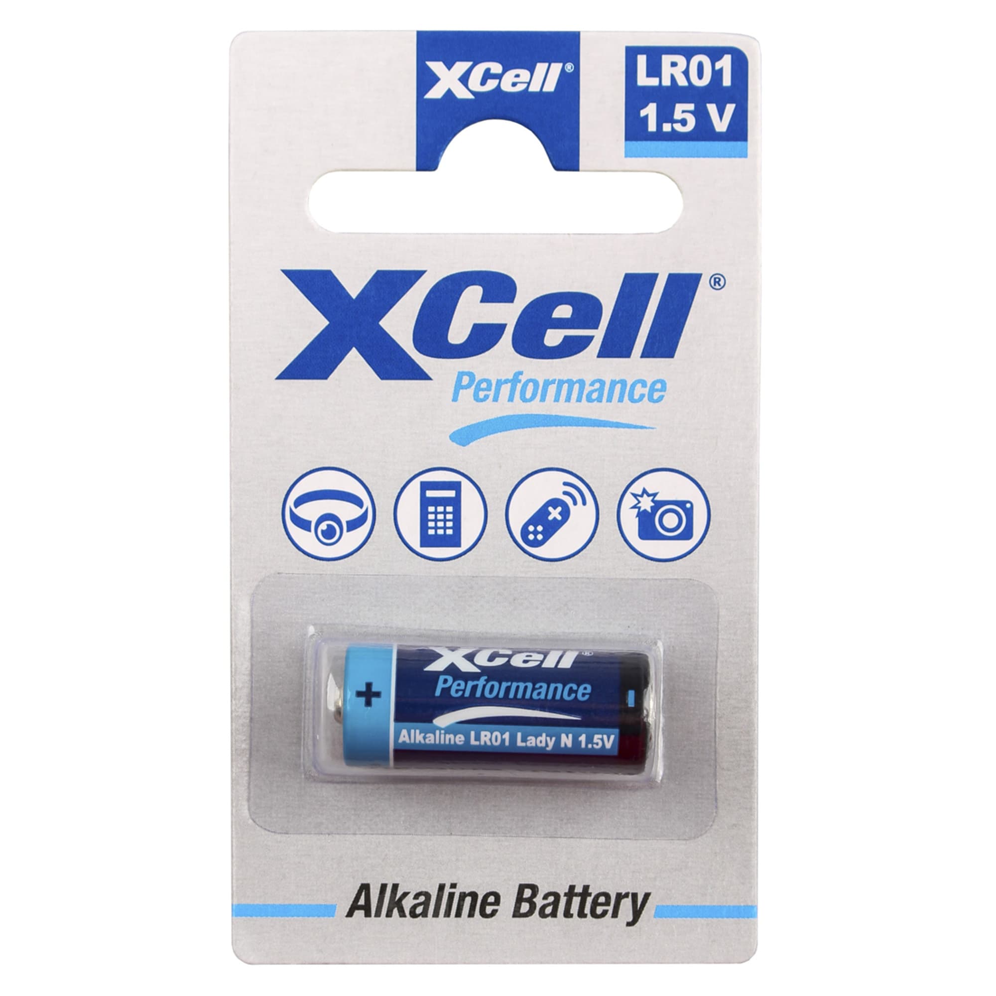 Pile alcaline XCell LR01, Lady, N, emballage écologique, 1,5 V, 1 pièce