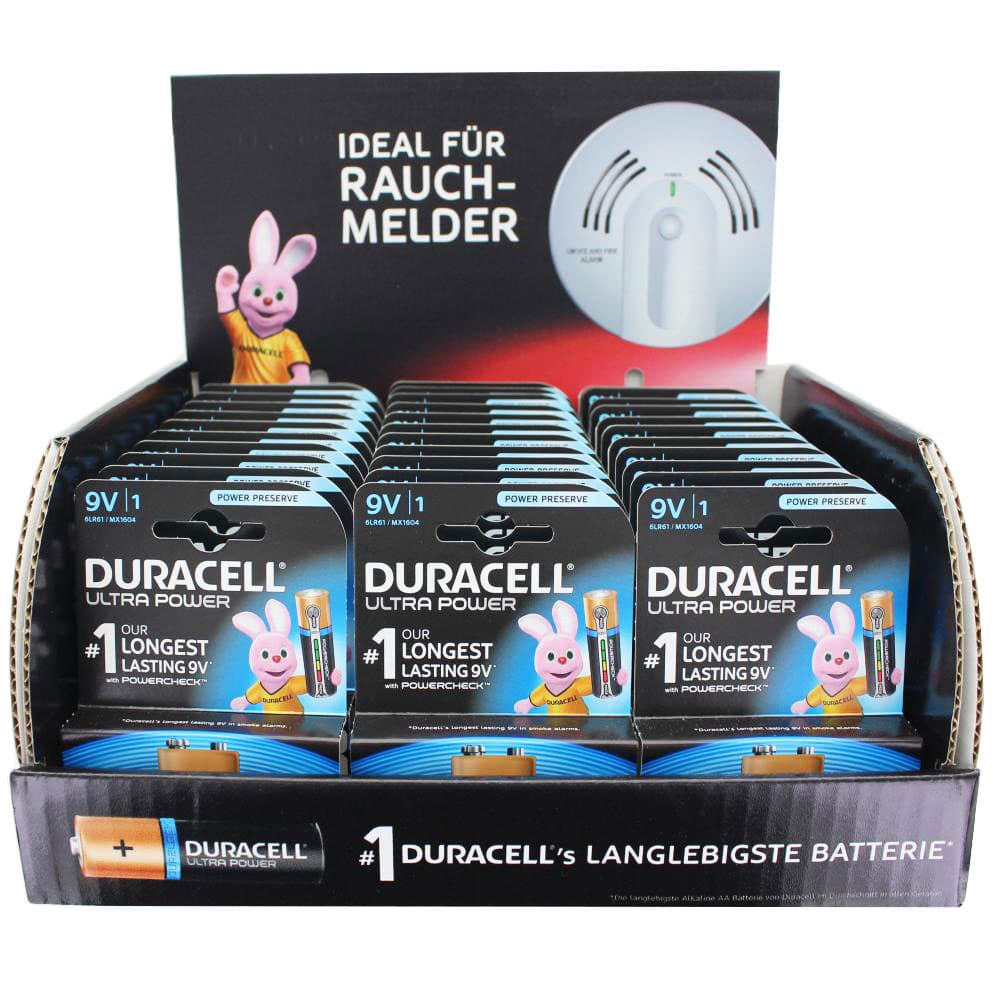 33 piles alcalines ultra puissantes 9 V idéales pour les détecteurs de fumée, les détecteurs de fumée et AccuCell EnergyTest
