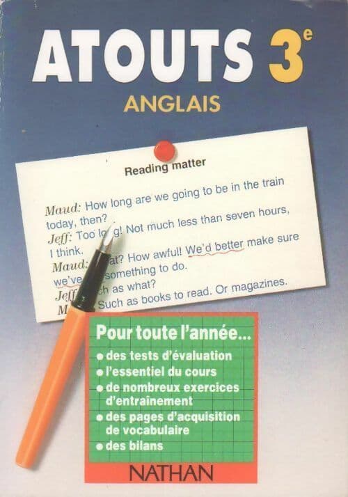 Atouts 3e Anglais - Collectif