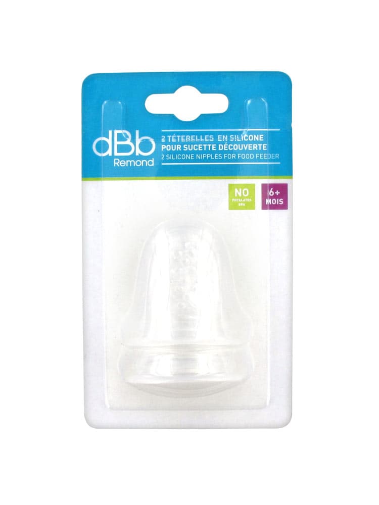 Dbb Remond Sucette Pack de 2 Téterelles en Silicone Pour Découverte