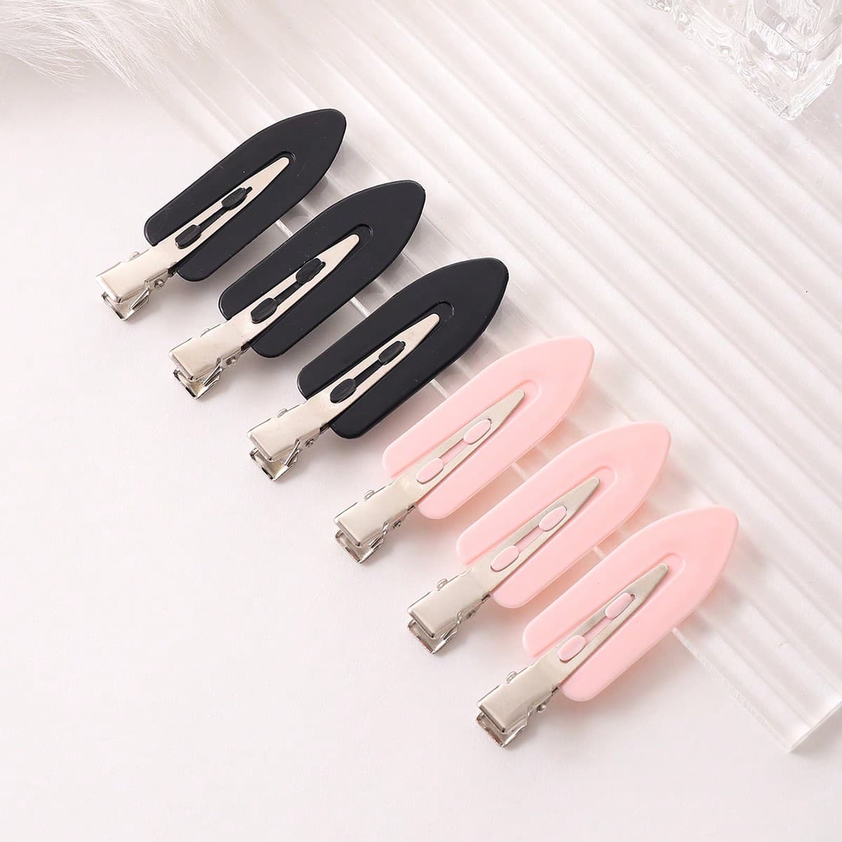 Ensemble De 6 Pinces À Cheveux, Épingles À Cheveux De Base Et Pratiques Pour La Coiffure Et Le Maquillage Sans Trace, Adaptées À La Tenue Des